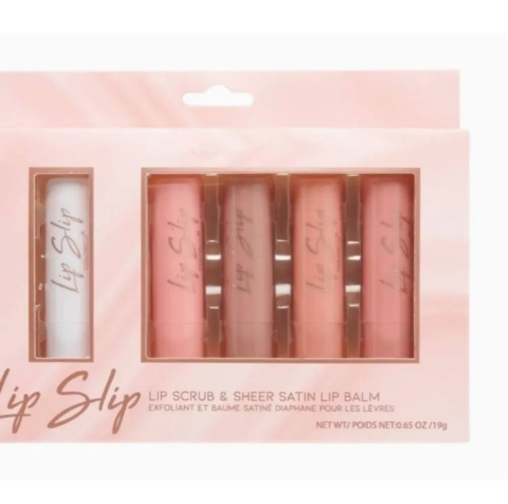 Colorco Lip Slip | Lip Scrub & Sheer Satin Lip Balm Set
